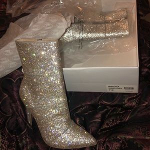 Steve Madden rhinestone booties
